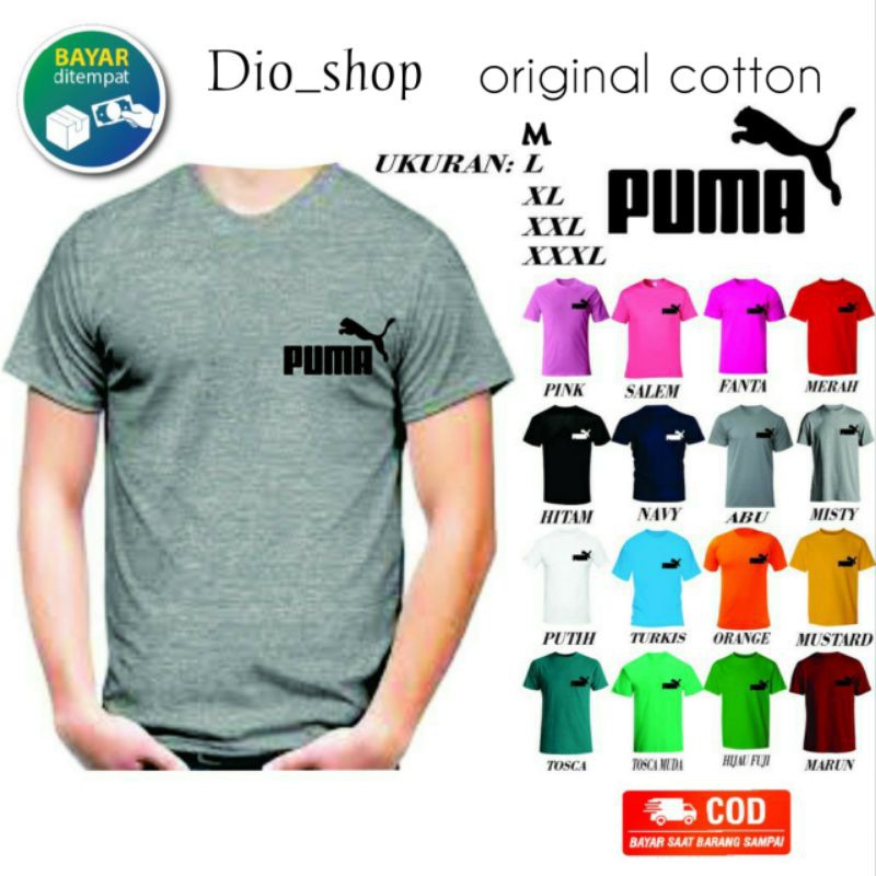 Kaos Oblong Pria Pum Kaos Pria Lengan Pendek Atasan Tshirt Pria Kaos Pria Murah