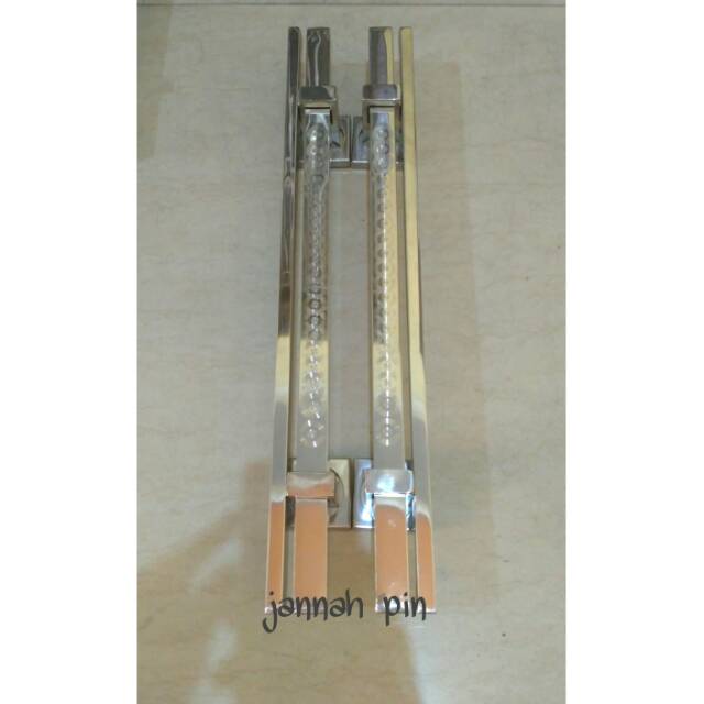 Handle pintu stainles ,tarikan pintu stainles model twin/tempel 45cmcm