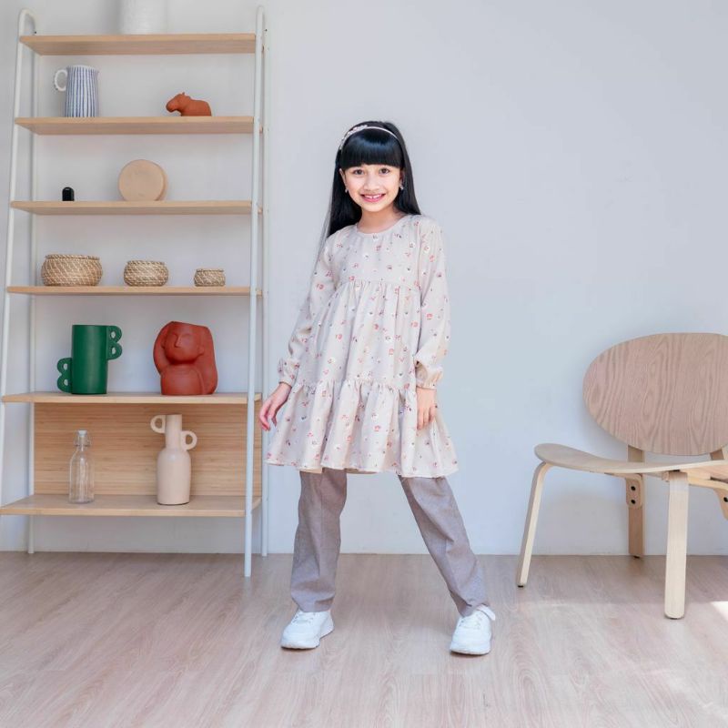 TERBARU SET SETELAN BAJU GAMIS MUSLIM ANAK PEREMPUAN CELANA KULOT ULLY CUTETRIK MURAH MODERN GAMIS C