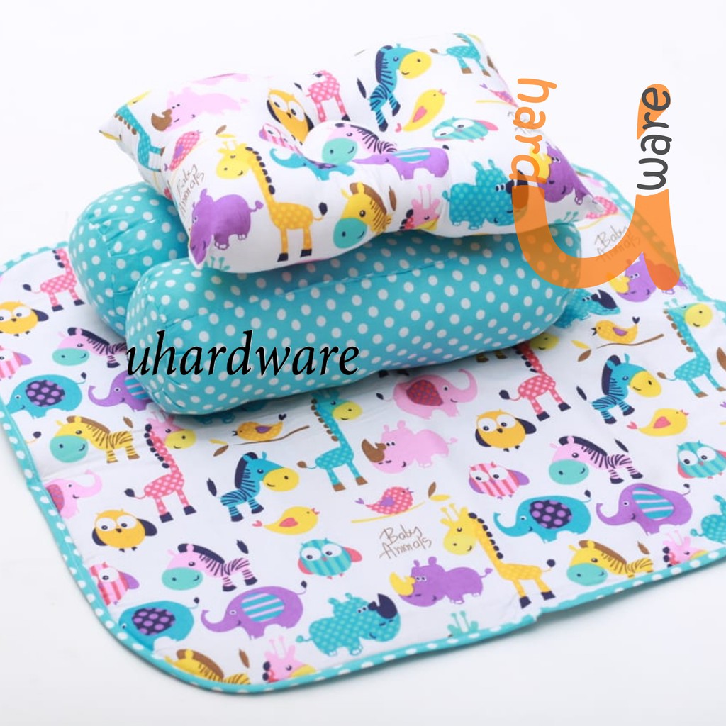 FREE TAS MIKA!! Matras Perlak Set Guling Bantal Peang baby bedding set Perlak Bayi Gift Set