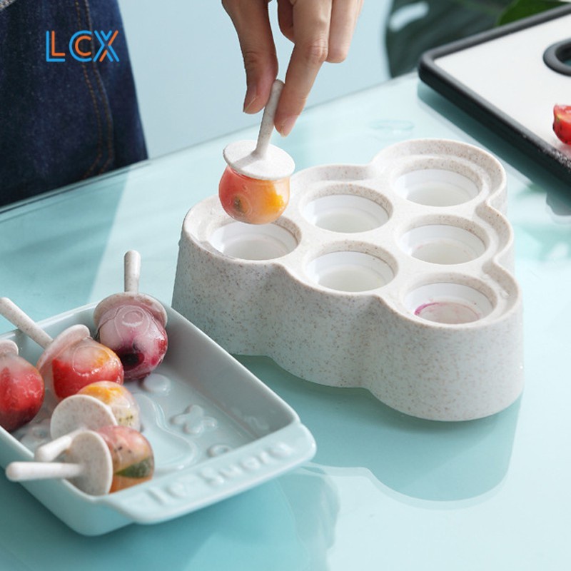 LCX Cetakan Es Krim / Es Loli / Agar-agar + Stick - isi 8 Persegi Sudah Bubblewrap VS-37