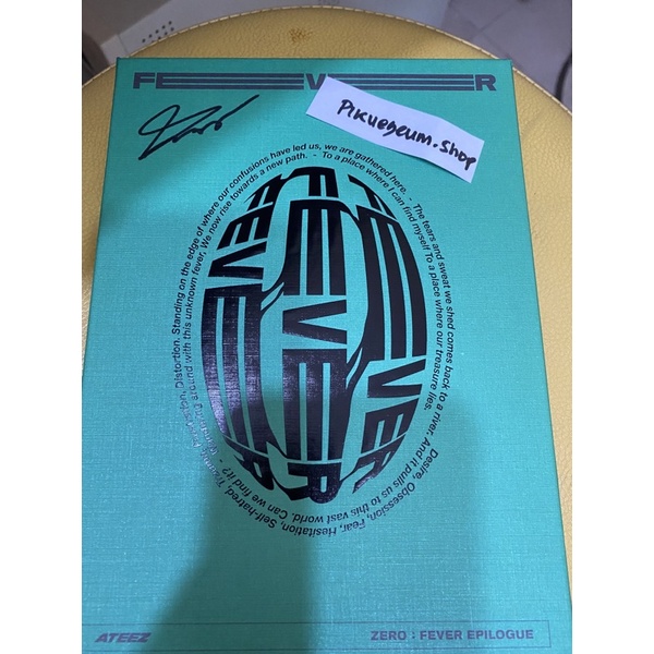 SIGNED ALBUM ATEEZ FEVER EPILOGUE Hello82 READY STOCK