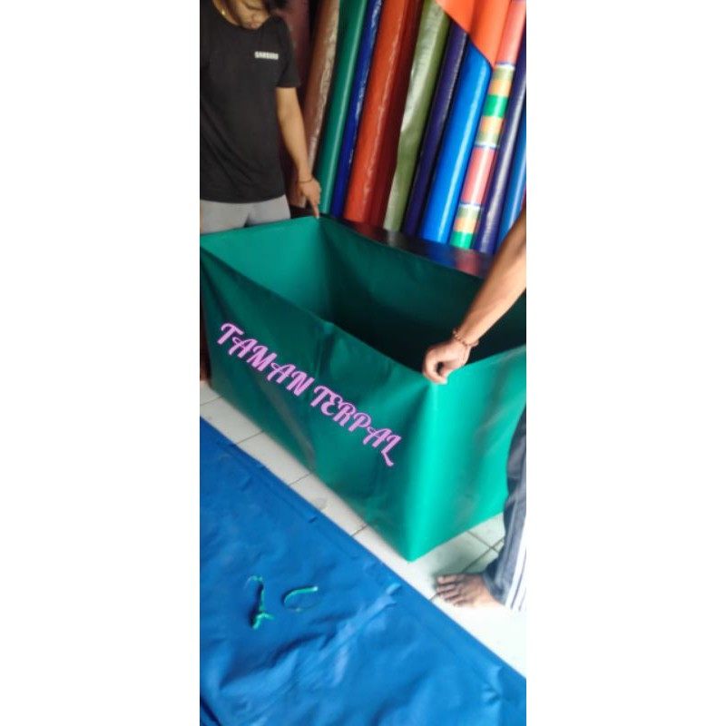 TERPAL KOLAM KOTAK ORCHID 120X60X60 CM/KOLAM TERPAL/KOLAM IKAN/KOLAM ORCHID/KOLAM LELE/KOLAM NILA