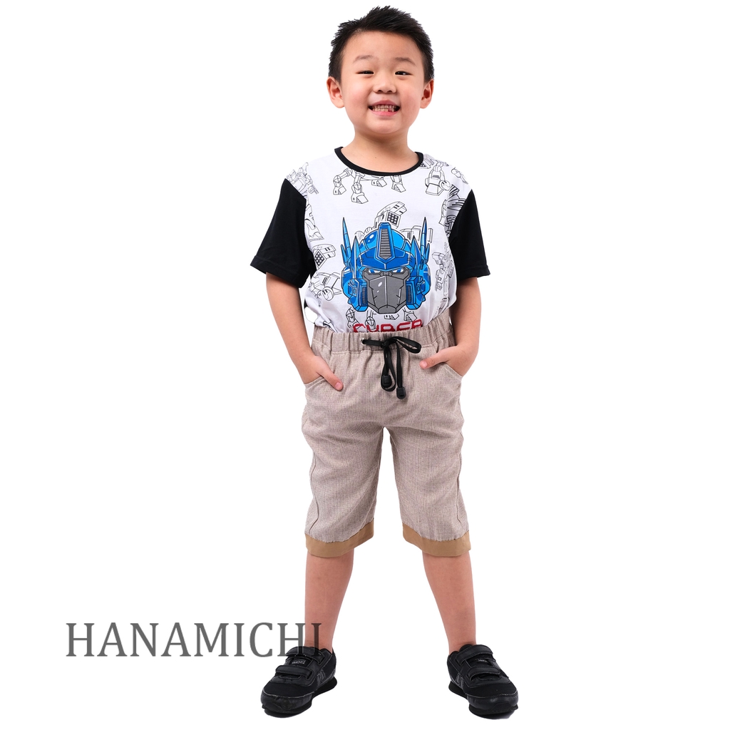 Hanamichi HALY Celana Pendek Anak Motif Polos