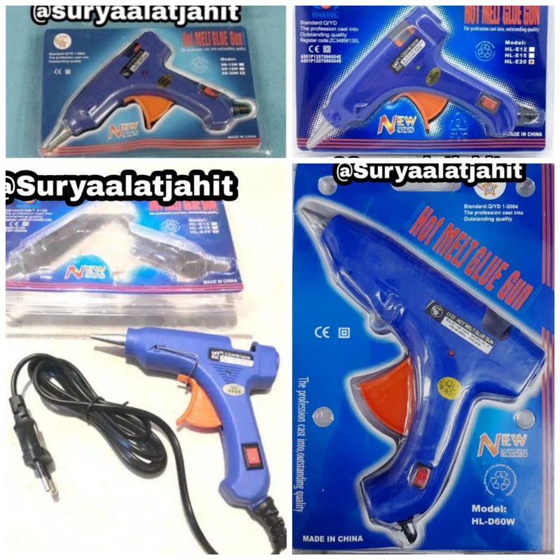 Tembakan Lilin Glue Gun (20Wat) DGHL kecil =rp.26.500/1pcs