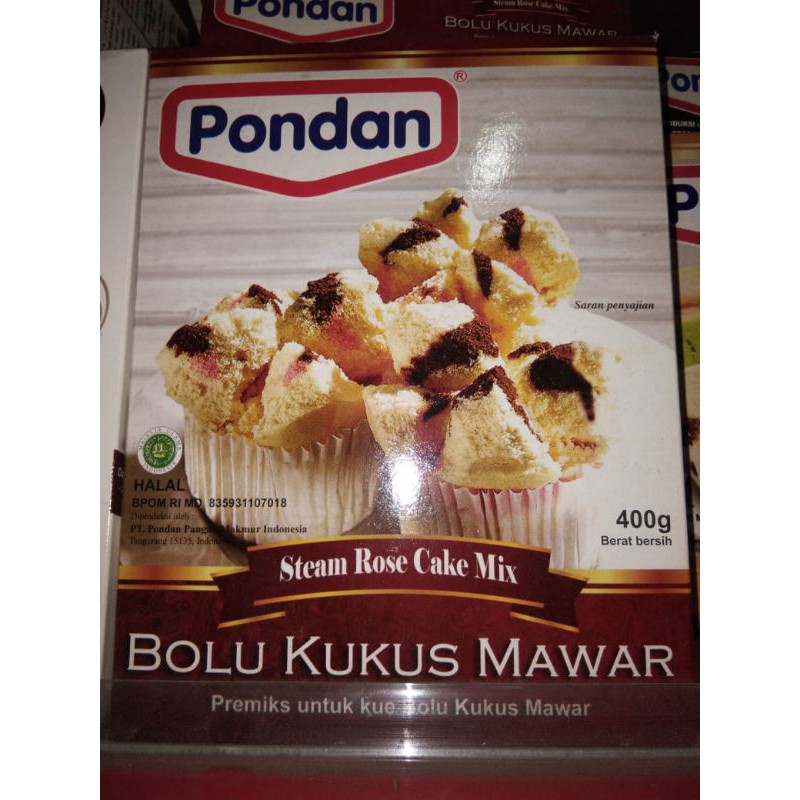 

pondan bolu kukus mawar 400 gr