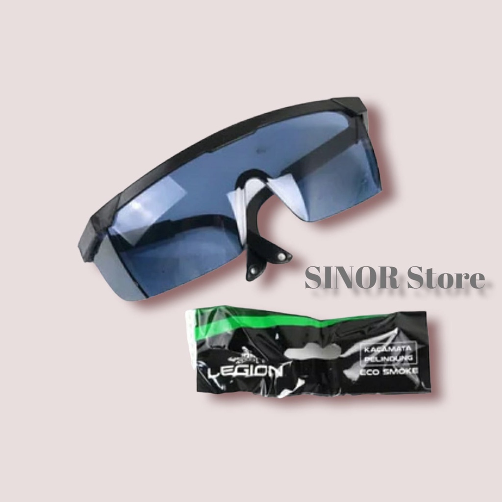 Kacamata Las HITAM Safety Glasses Kacamata Las dan Gerinda ECO Legion Gosave