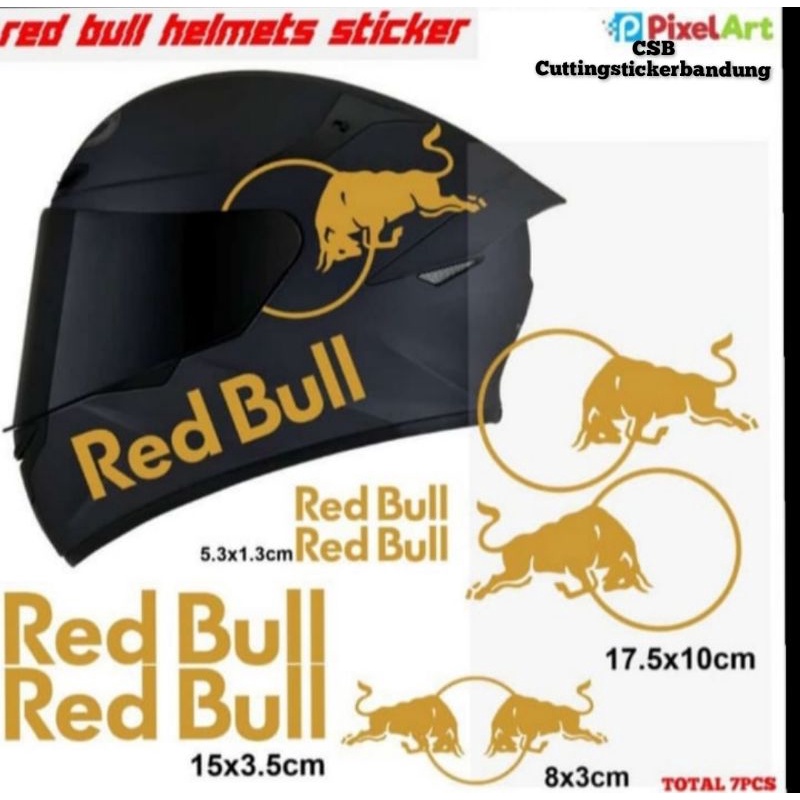 sticker stiker cutting REDBULL custom satu paket termurah
