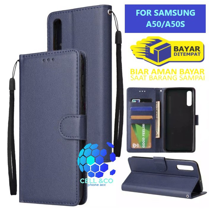 Flip cover SAMSUNG A50 A50S Flip case buka tutup kesing hp casing flip case leather wallet