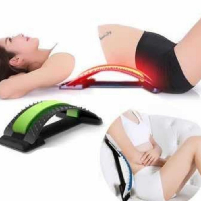 Back Massager Magic Stretcher Lumbar Support Spine Waist Pain ready