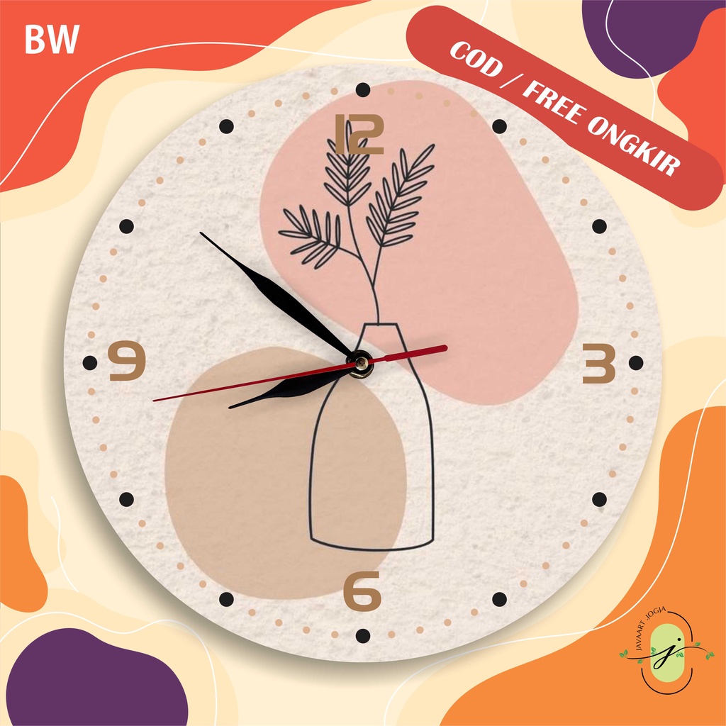 JAM DINDING UNIK BESAR MINIMALIS KAYU CUSTOM