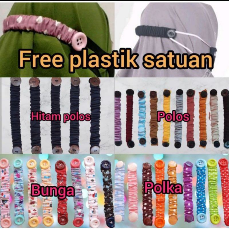 Konektor Tali Masker - Pengait Masker Konektor Tali Hook Masker Earloop Hijab