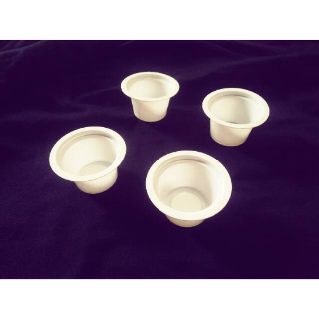 Gelas (Cup) Ice Cream / Jelly Putih Susu @50 pcs/slop Size 50 ml