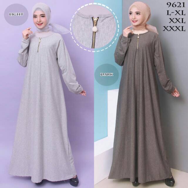 PROMO GAMIS POLOS MURAH Baju Gamis Wanita Gamis Jumbo 