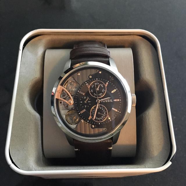 Jual Jam Tangan Fossil ME1163 Townsman Twist Multifunction Leather Strap  Watch Indonesia|Shopee Indonesia