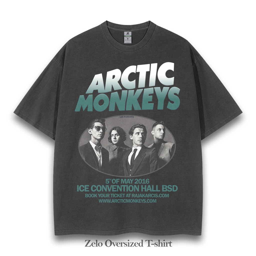 Kaos Arctic Monkeys Oversize Vintage Tee T-shirt Arctic Monkeys Big