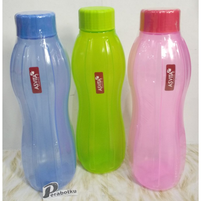 Botol minum Neon 1000 Ml Asvita / Botol Air 1Liter Plastik