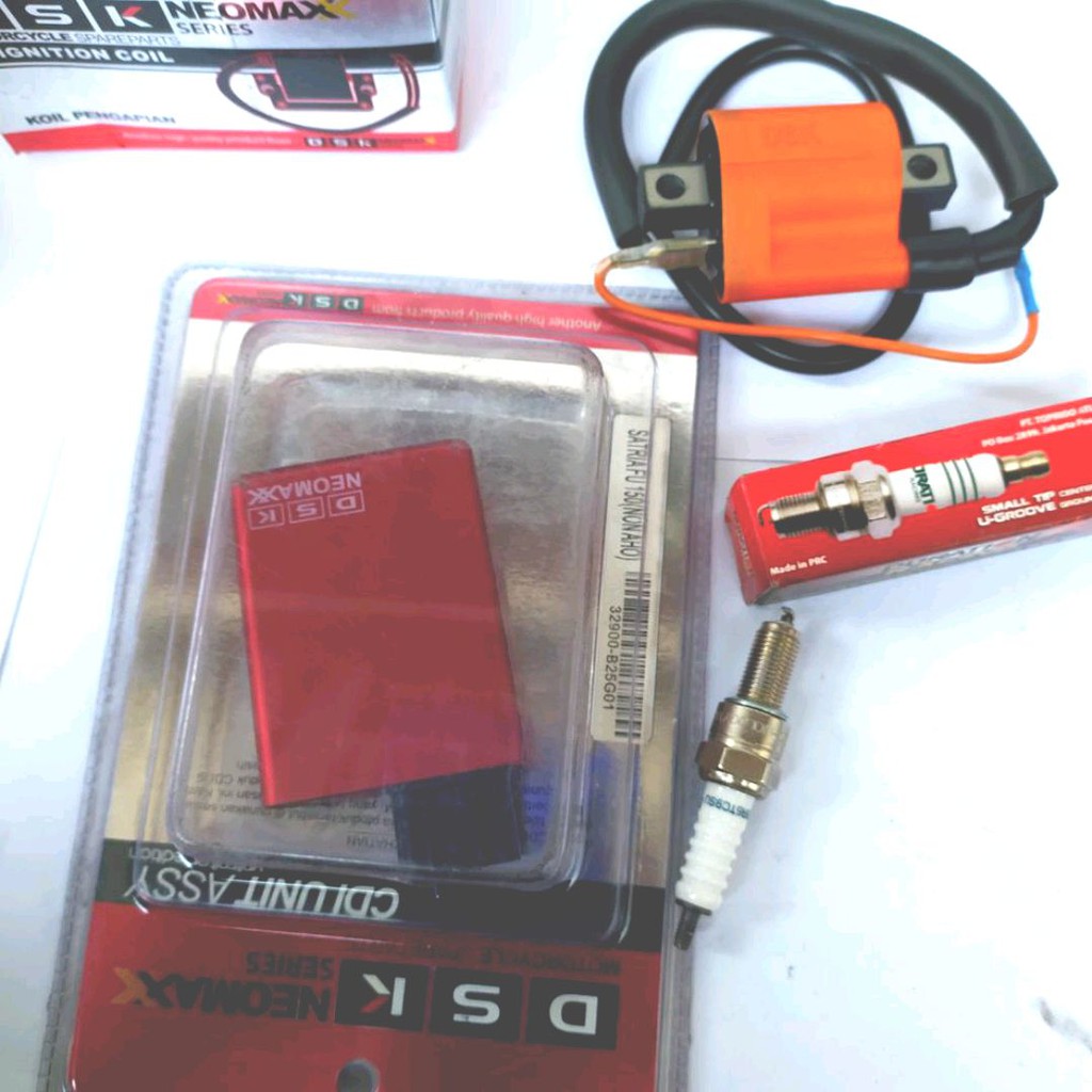PAKET CDI RACING SATRIA FU 2006 2007 2008 2009 2010 2011 NON AHOO  PLUS COIL RACING DAN BUSI RACIN
