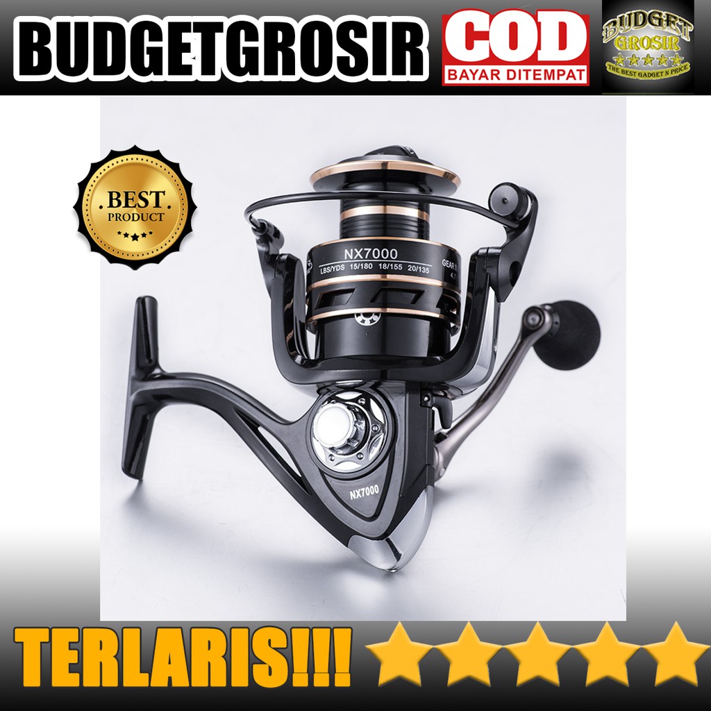 Reel Pancing  GHOTDA NX6000 Series Metal Fishing Reel 4.7:1 Gear Ratio