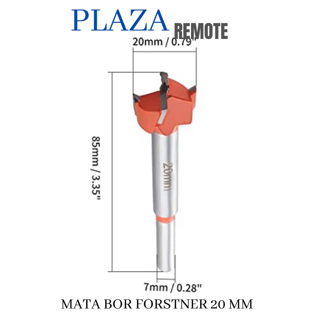 Forstner Bit MATA BOR Pelubang KAYU Engsel SENDOK drill bit 20 MM