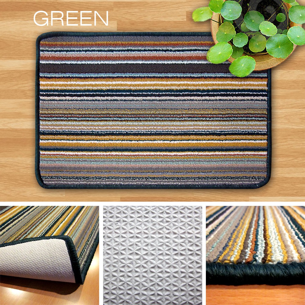 VL - COD MURAH KESET CANDY STRIPE UKURAN 40 X 60 CM - ANTI SLIP
