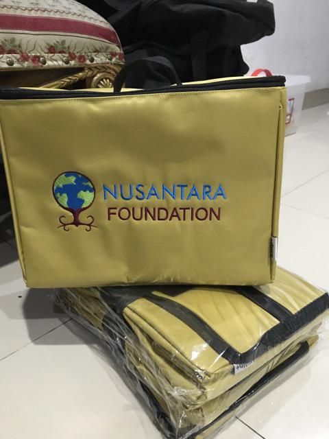 Qhijab - Kotak Infaq Original Kilip+ Bahan Canvas Uk.30x20x23cm. Termurah!! Original!!!