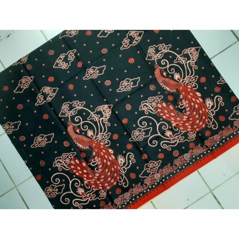 kain batik solo motif merak mendung
