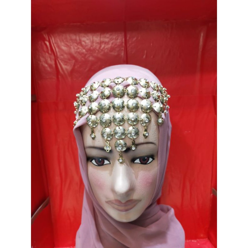 ranai/laca/kalung jidat/head piece/hiasan dahi/asesoris pengantin minang padang