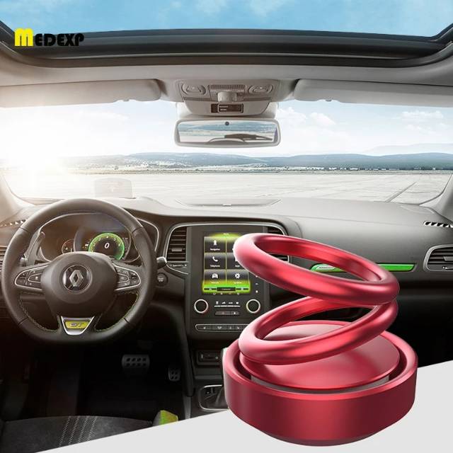 (TERMURAH!) AROMATHERAPY HUMIDIFIER CAR PARFUM MOBIL SUSPENSI DOUBLE RING ROTATION DIFFUSER