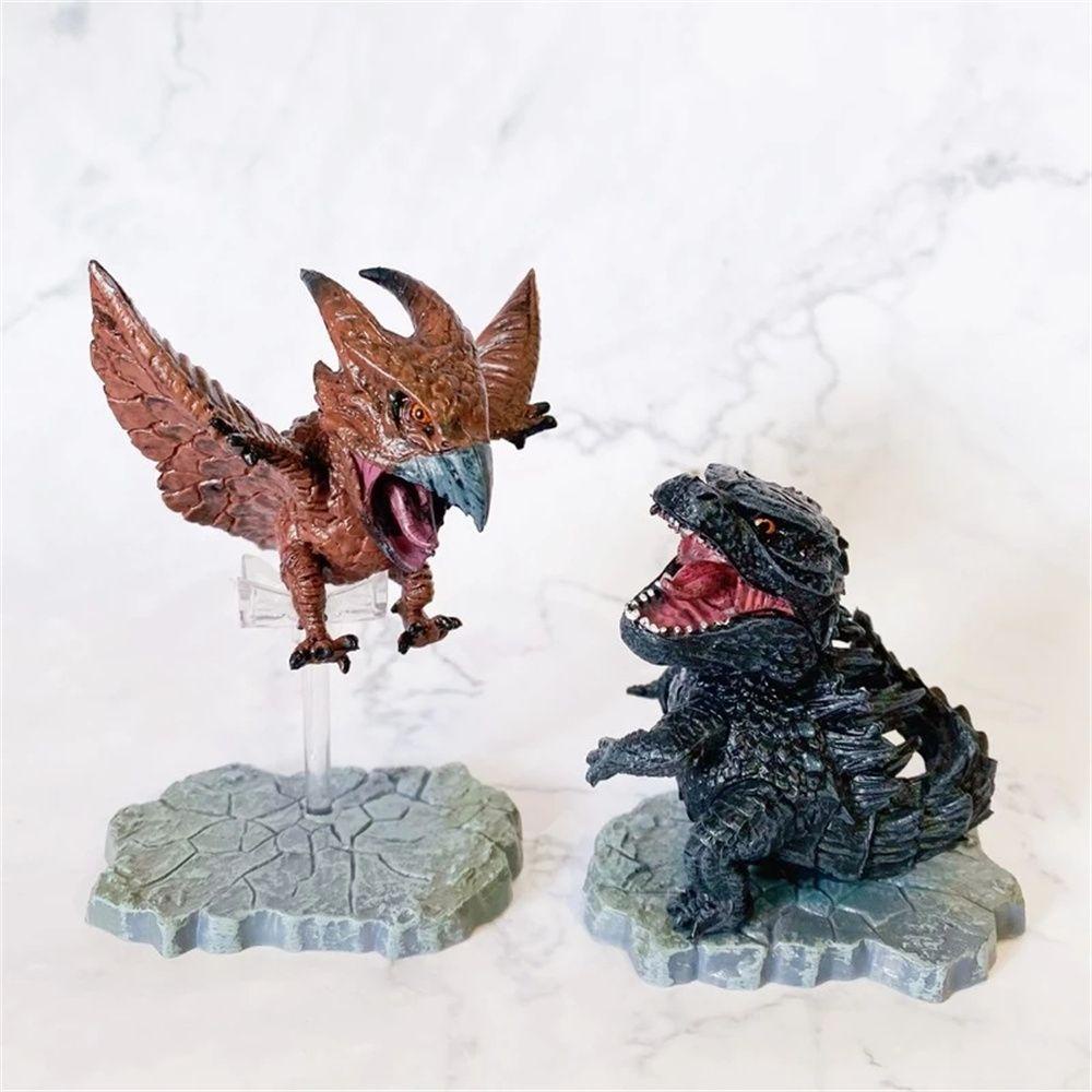 Lanfy Godzilla Toy Figure Mini Dekorasi Mainan Figure Figurine Mainan Ornamen Koleksi Hadiah Hadiah Godzilla Film Mainan