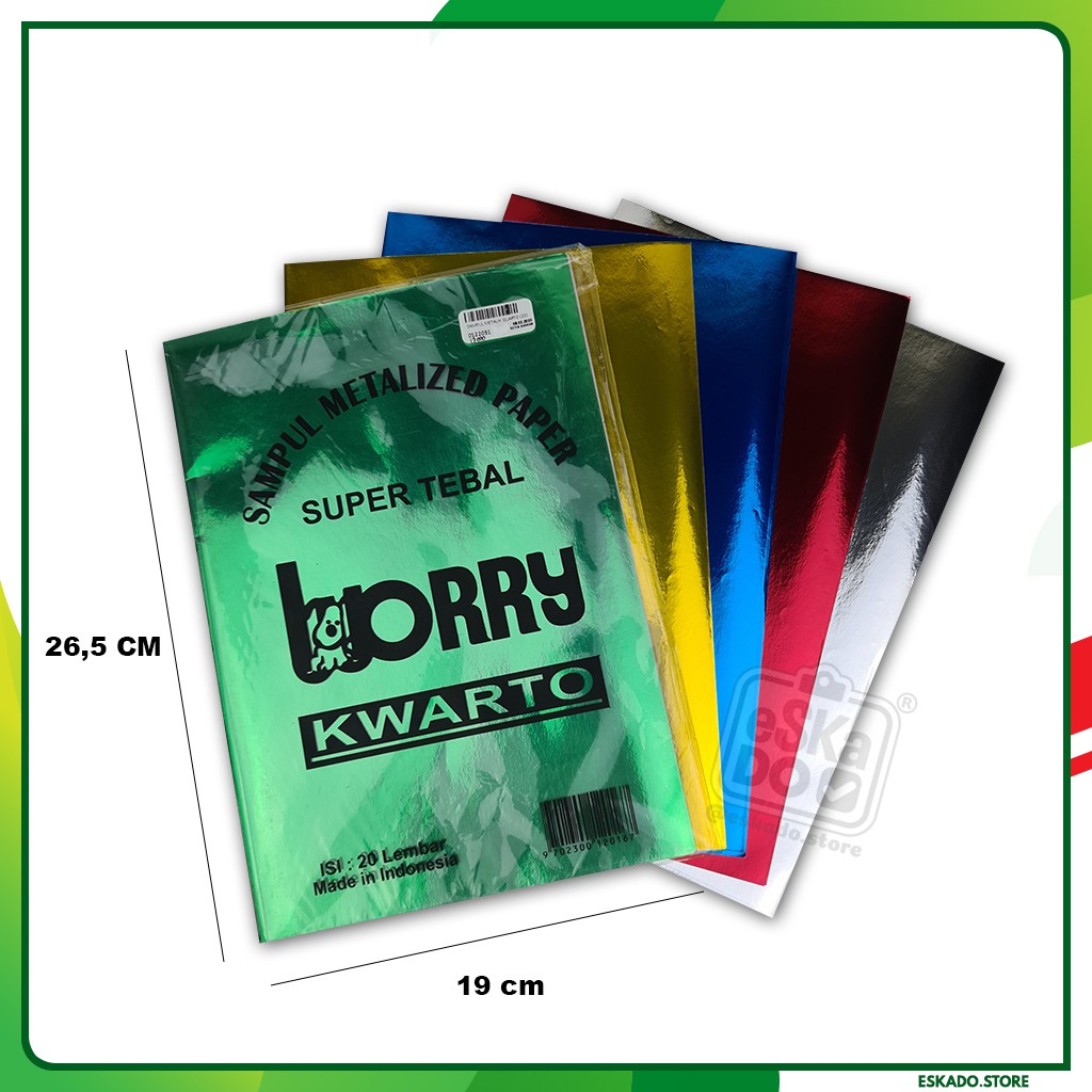 Sampul Metalized Paper Super Tebal Worry Kwarto / Kuarto / Qwarto