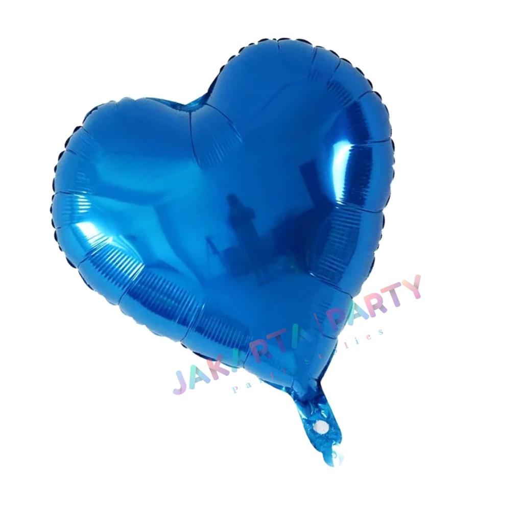 Balon Foil Love Biru / Balon Love / Balon Hati / Balon Valentine