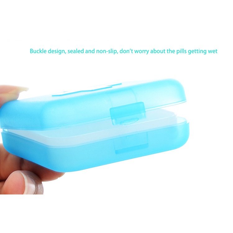 1pcs Creative Cross Four Grid Small Pill Box Thicken Portable Health Care Pill Box Storage Box