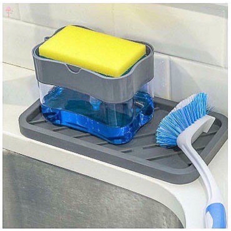 [D2] Dispenser sabun dengan sponge 2 IN ONE