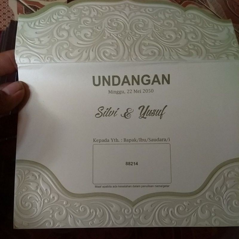

Blanko Undangan Nikah/ Khitan Era Baru Murah Free Plastik OPP