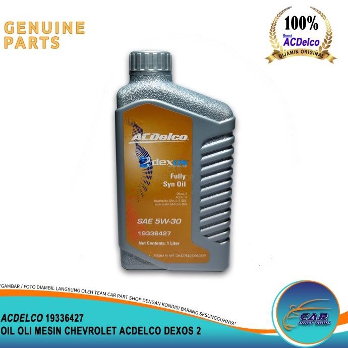 TERMURAH  OIL OLI MESIN ACDELCO AC DELCO DEXOS 2