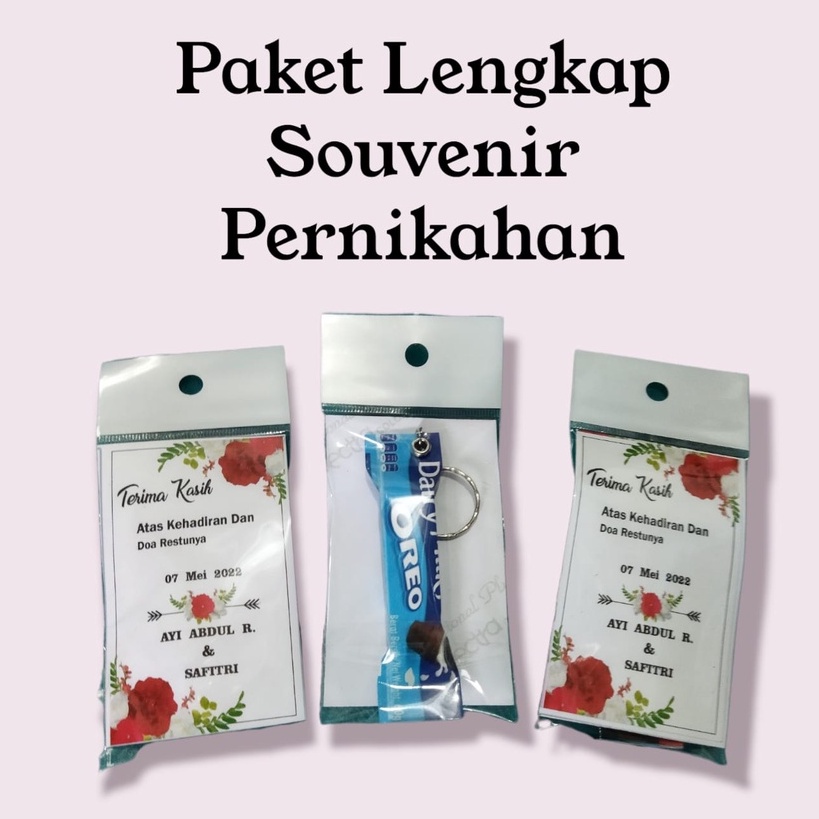 Gantungan Kunci Unik Souvenir Ganci Snack Minuman Kunci Motor Mobil Pintu Gembok Rumah Tas Murah-GANCI + KARTU UCAPAN