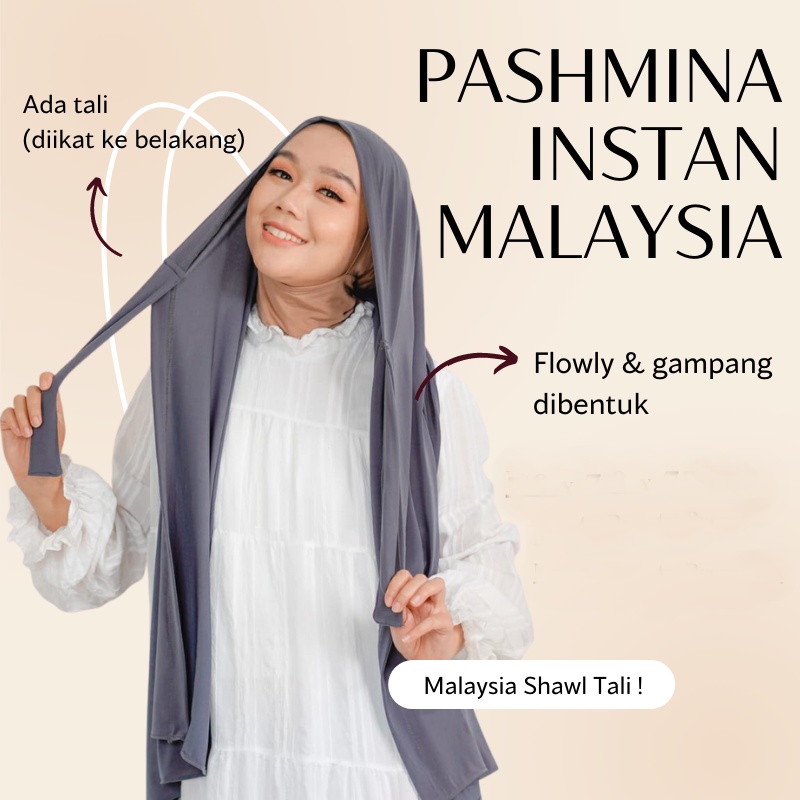 Pashmina Instan Malaysia - Jersey Premium | MALAY SHAWL