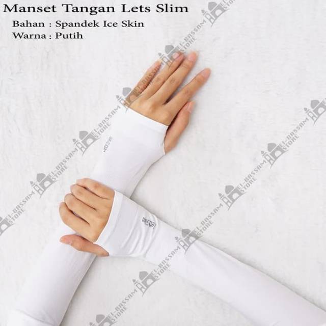 Manset jempol polos handshock fingerless lets slim muslim