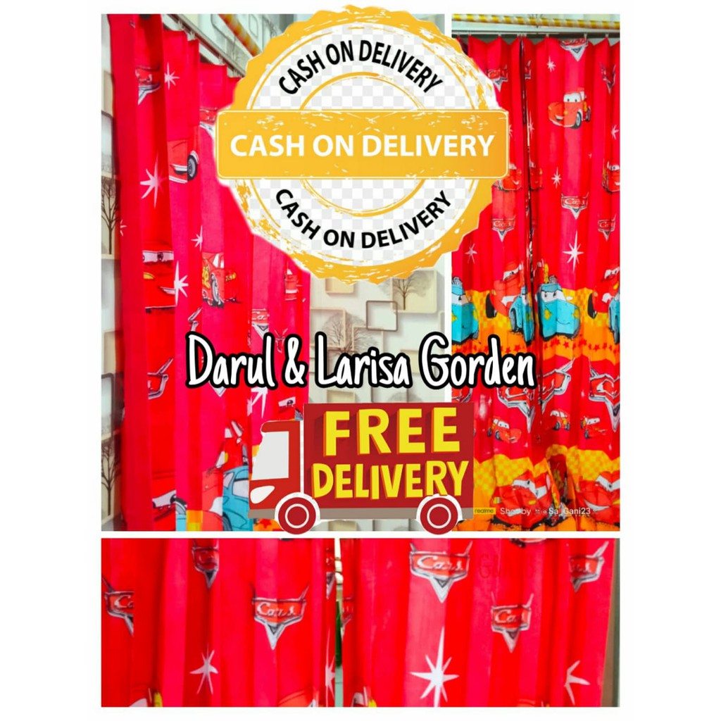 Gorden Pintu / Gorden Plisket / Gorden Karakter / Gorden Motif / Gorden Bahan Semi Mikro / Gorden Mo