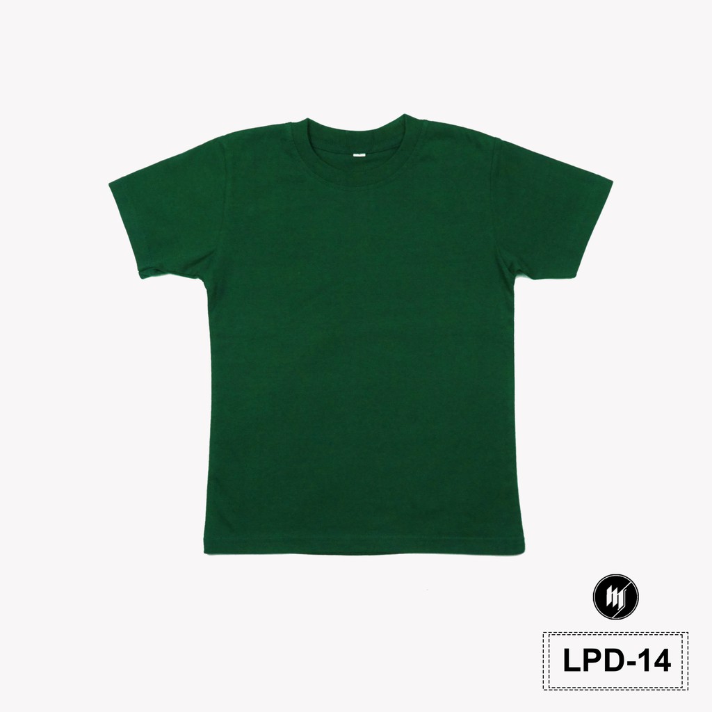 Download Kaos Polos Anak Unisex Warna Hijau Botol Tangan Pendek - LPD14 | Shopee Indonesia