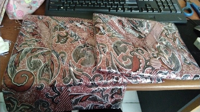 Blus Cardi Lawasan Collata Busana Kantoran Batik Wanita Modern Formal Katun Halus Seragam