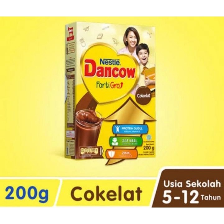 

Susu Nestle DANCOW Fortigro COKELAT Instan 200 Gram