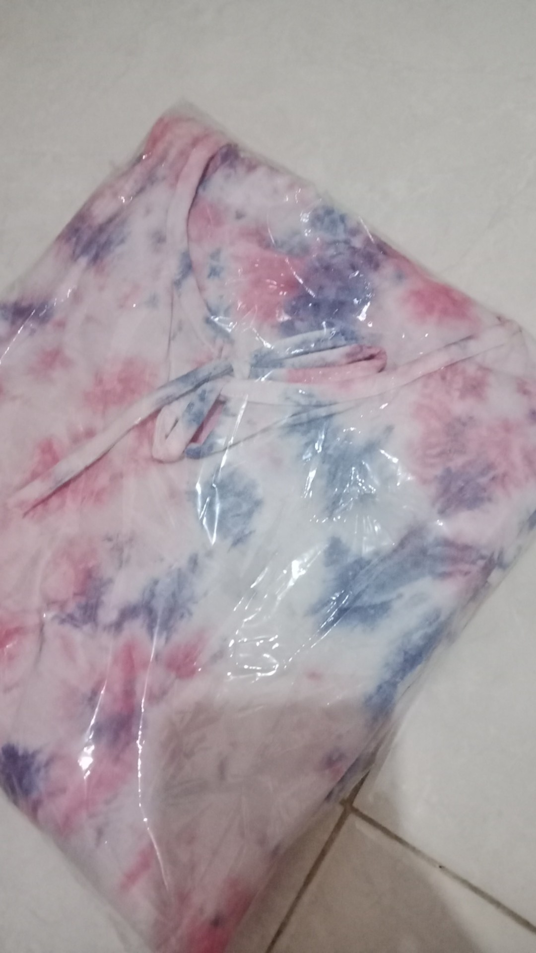 One Set Tiedye Batik Jumputan Leher Bertali Terlaris Batik Pekalongan