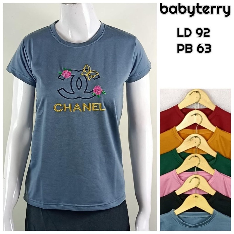 Kaos Bordir O neck Seri 3 Kaos Wanita Murah Grosir