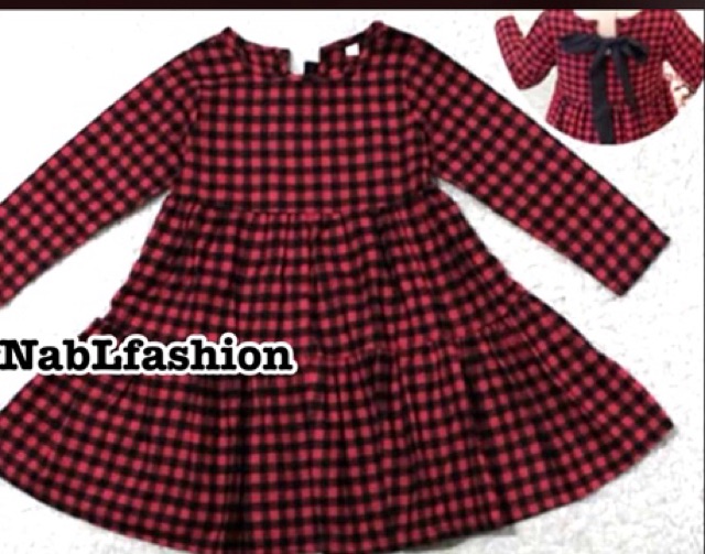 Dress chubby lengan panjang untuk anak usia 3-5 tahun nabLfashion