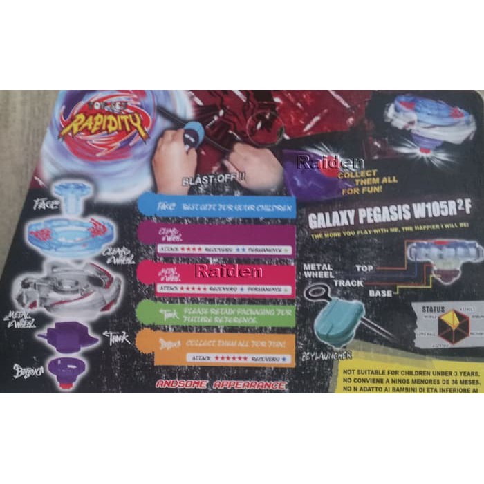 Jual Beyblade Bb70 Galaxy Pegasus W105R2F Murah