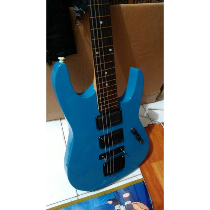 NEW gitar listrik melodi ibanez blue lokal