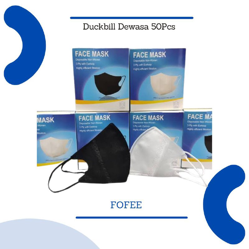 [LOCAL] - Masker Duckbill Dewasa isi 50pcs