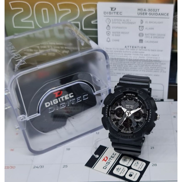 JAM TANGAN WANITA DIGITEC MDA-3032T DA 3032 ORIGINAL TAHAN AIR DIGITEC 3032